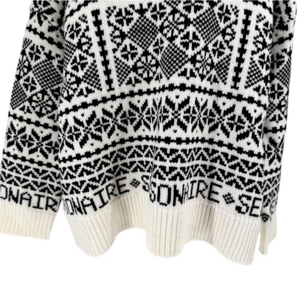 NWT Tuckernuck Charcoal and Cream Fair Isle Sandwick Pullover Sweater Size XL - Picture 3 of 7